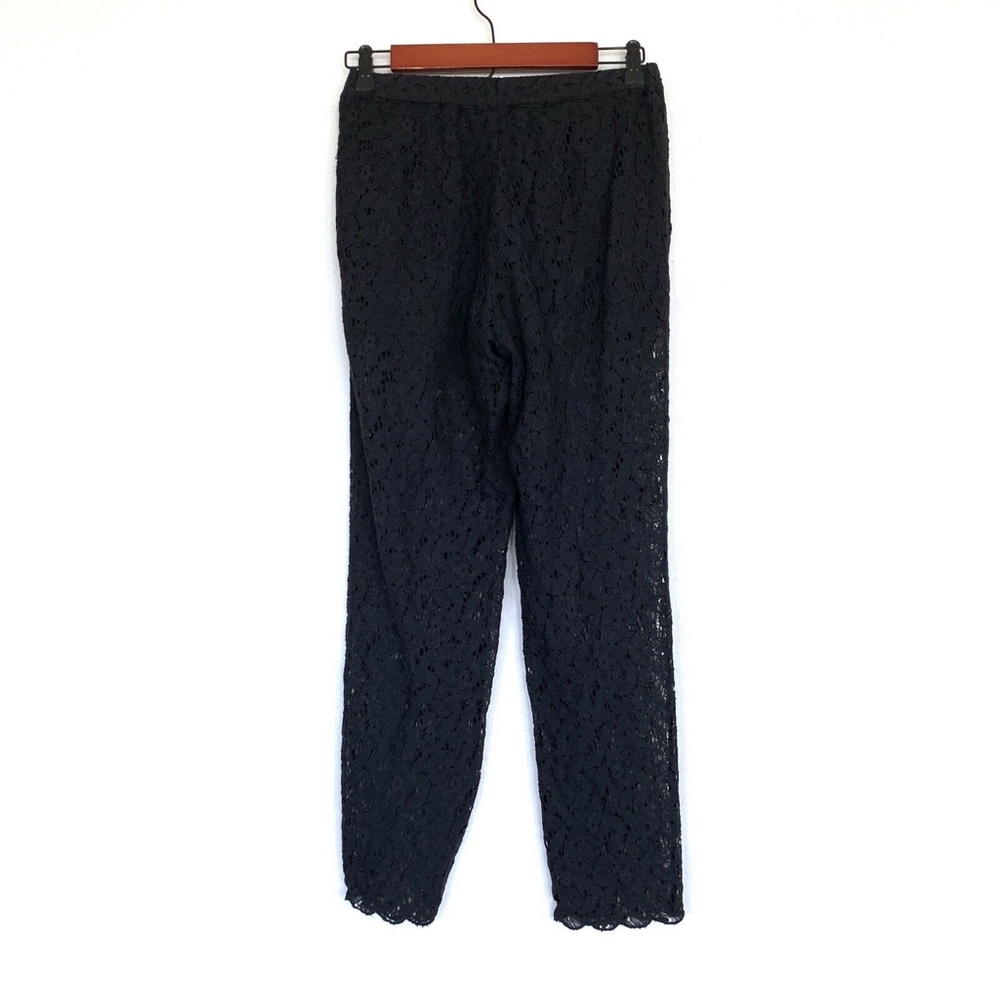 H&M Black Floral Shorts Underlay Skinny Lace Pants - Picture 5 of 7